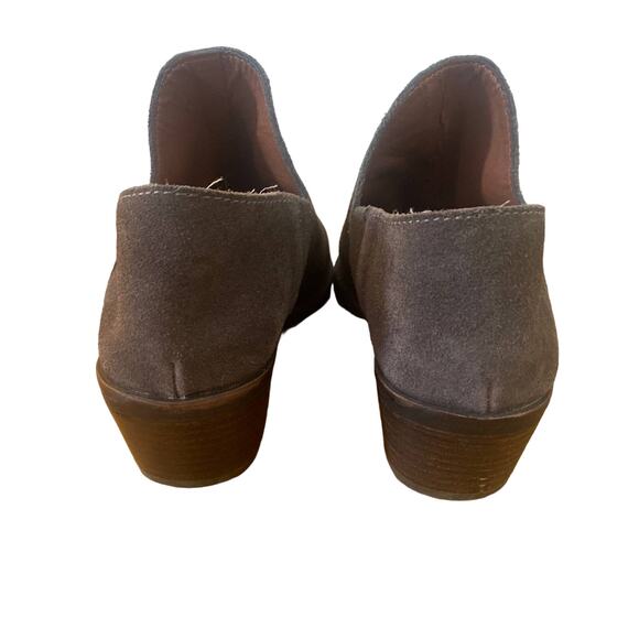 Lucky Brand Women's Fausst Grey Leather Shooties Booties Shoes Size 6 - Picture 3 of 6